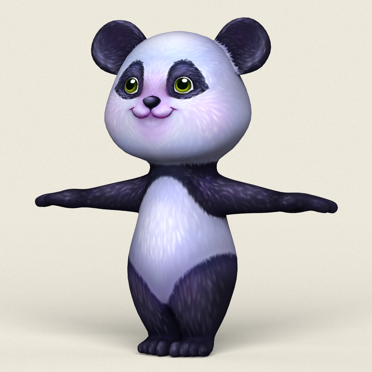 Cartoon Panda by 3dmodelshop | 3DOcean